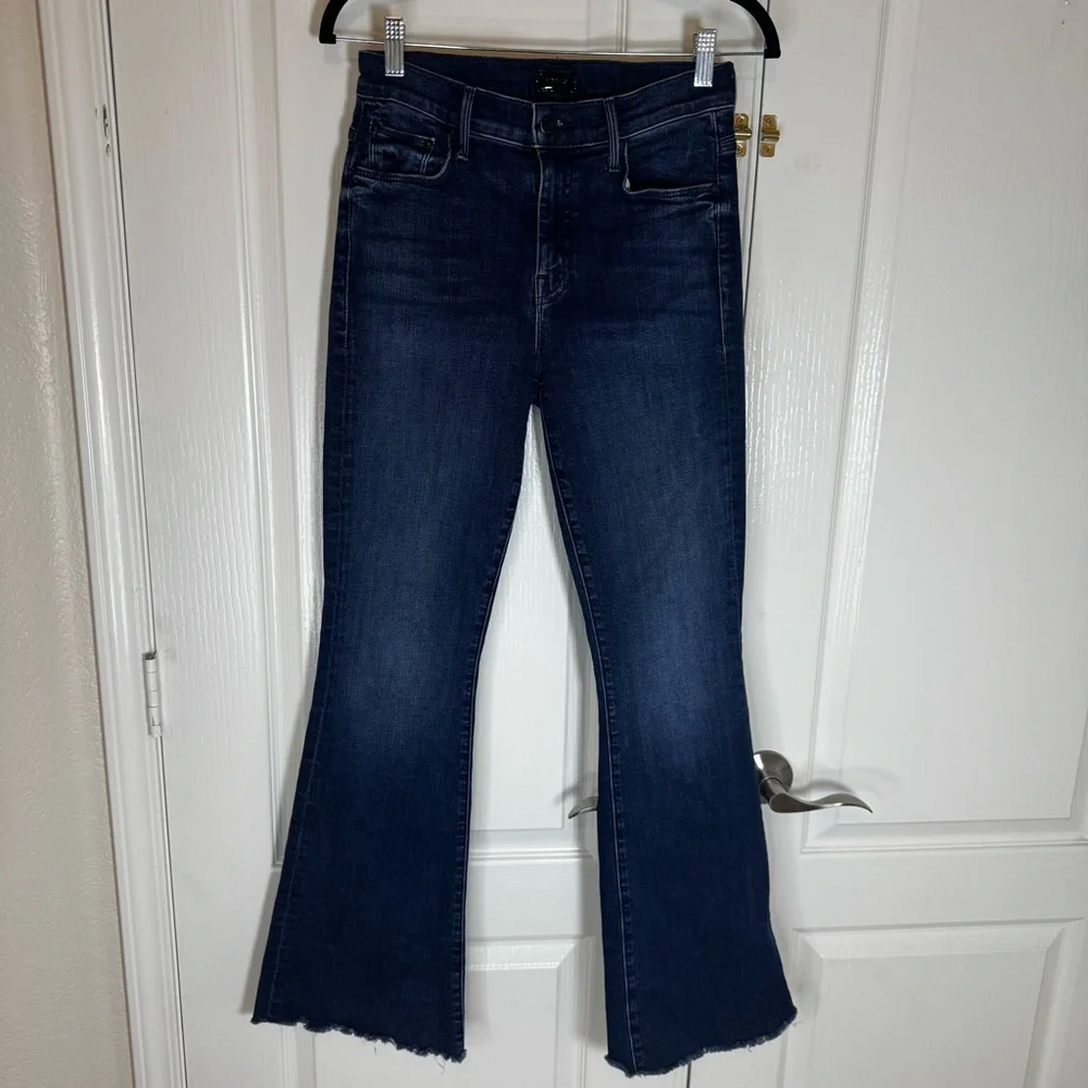 Mother The Weekender Fray Flare Jeans